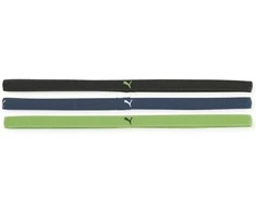 Puma Galvos Juosta AT Sportbands Womens Pack Juodas Mėlyna Žalias 053491 07