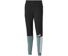 Puma Kelnės Vyrams Ess+ Block Sweatpants Juodas Baltas Mint 848007 50