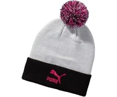 Puma Kepurė Pom Pom Beanie Baltas Juodas