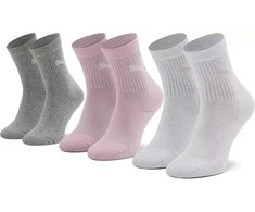 Puma Kojinės Paaugliams Junior Crew Baltas Pilkas Rožinė 907958 05