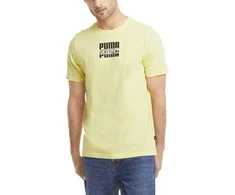 Puma Marškinėliai Core International Tee Geltona