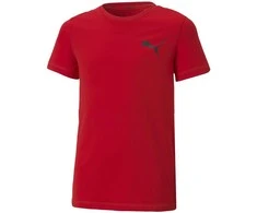 Puma Marškinėliai Paaugliams Active Small Logo Raudona 586980 11