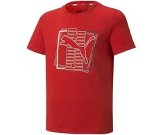 Puma Marškinėliai Paaugliams Alpha Graphic Tee Raudona 847281 11