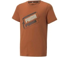 Puma Marškinėliai Paaugliams Alpha Holiday Tee Oranžinis 670109 64