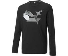 Puma Marškinėliai Paaugliams Alpha Longsleeve Tee Juodas 670103 01