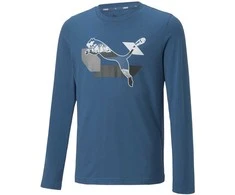 Puma Marškinėliai Paaugliams Alpha Longsleeve Tee Mėlyna 670103 17