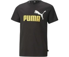 Puma Marškinėliai Paaugliams Ess+ 2 Col Logo Tee Juodas 586985 91