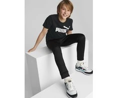 Puma Marškinėliai Paaugliams Ess Logo Tee Juodas 586960 01
