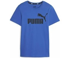 Puma Marškinėliai Paaugliams Ess Logo Tee Mėlyna 586960 47