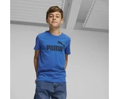 Puma Marškinėliai Paaugliams Ess Logo Tee Mėlyna 586960 47
