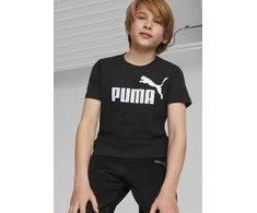 Puma Marškinėliai Paaugliams Ess Logo Tee Juodas 586960 01