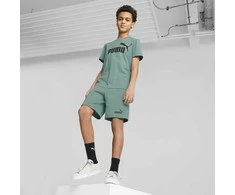 Puma Marškinėliai Paaugliams Ess Logo Tee Žalias 586960 84