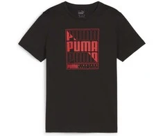 Puma Marškinėliai Paaugliams Graphics Wor Tee Juodas 680298 01