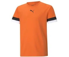 Puma Marškinėliai Paaugliams TeamRise Jersey Oranžinis Baltas Juodas 704938 08