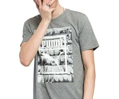 Puma Marškinėliai Photoprint Shoes Tee Pilkas 594892 03