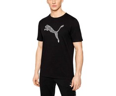 Puma Marškinėliai Vyrams Cat Basic Tee Juodas