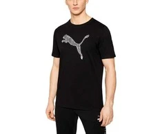 Puma Marškinėliai Vyrams Cat Basic Tee Juodas