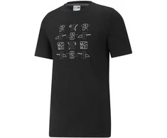 Puma Marškinėliai Vyrams Elevate Graphic Tee Cotton Juodas