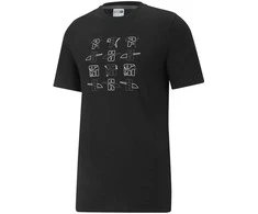 Puma Marškinėliai Vyrams Elevate Graphic Tee Cotton Juodas