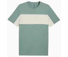 Puma Marškinėliai Vyrams Ess Block Tee Žalias Baltas 684685 30