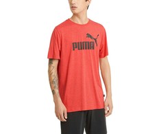 Puma Marškinėliai Vyrams Ess Heather Tee Coral