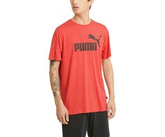 Puma Marškinėliai Vyrams Ess Heather Tee Coral