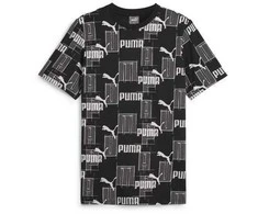 Puma Marškinėliai Vyrams Ess+ Logo Lab Aop Juodas Baltas 678982 01