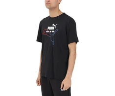 Puma Marškinėliai Vyrams Ess Logo Lab Summer Tee Juodas 692031 01