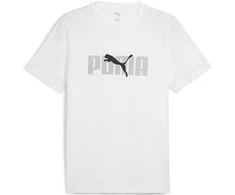 Puma Marškinėliai Vyrams Ess Logo Lab TeeWhite 684667 02