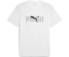 Puma Marškinėliai Vyrams Ess Logo Lab TeeWhite 684667 02