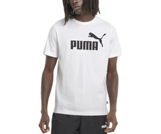 Puma Marškinėliai Vyrams Ess Logo Tee Baltas