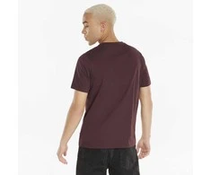 Puma Marškinėliai Vyrams Ess Logo Tee Bordo