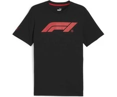 Puma Marškinėliai Vyrams F1 Ess Logo Tee Juodas Raudona 625851 01
