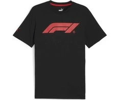 Puma Marškinėliai Vyrams F1 Ess Logo Tee Juodas Raudona 625851 01
