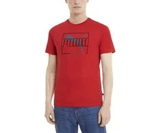 Puma Marškinėliai Vyrams Flock Tee High Risk Raudona