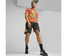 Puma Marškinėliai Vyrams Graphics Court Tee Chili Oranžinis 674481 94
