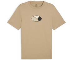 Puma Marškinėliai Vyrams Graphics Execution Tee rusvai gelsvas 680183 83