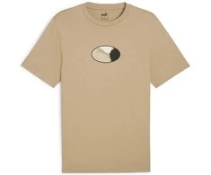 Puma Marškinėliai Vyrams Graphics Execution Tee rusvai gelsvas 680183 83