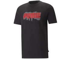 Puma Marškinėliai Vyrams Graphics Puma Wording Juodas 674475 01