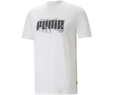 Puma Marškinėliai Vyrams Graphics Puma Wording Baltas 674475 02