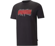 Puma Marškinėliai Vyrams Graphics Puma Wording Juodas 674475 01