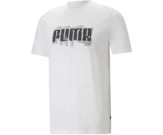 Puma Marškinėliai Vyrams Graphics Puma Wording Baltas 674475 02