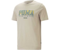 Puma Marškinėliai Vyrams Graphics Retro Tee Granola Kreminis 674486 88
