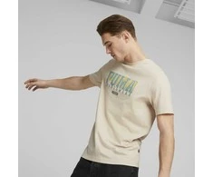 Puma Marškinėliai Vyrams Graphics Retro Tee Granola Kreminis 674486 88