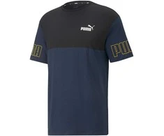 Puma Marškinėliai Vyrams Power Colorb Mėlyna Juodas 671567 73