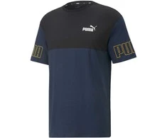 Puma Marškinėliai Vyrams Power Colorb Mėlyna Juodas 671567 73