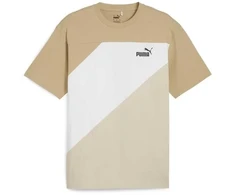 Puma Marškinėliai Vyrams Power Colorblock Tee Kreminis Baltas 678929 83