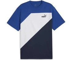 Puma Marškinėliai Vyrams Power Colorblock Tee Mėlyna Baltas 678929 14