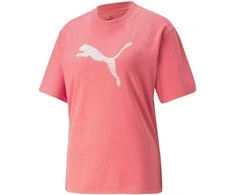 Puma Medvilninė Palaidinė Moterims Her Tee Loveable Rožinė 673107 63