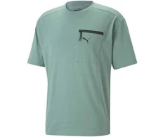 Puma Medvilniniai Marškinėliai Vyrams Open Road Tee Adriatic Žalias 673401 84